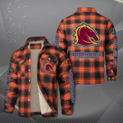 Auspiritmerch Brisbane Broncos Fleece Thermal Cotton Jacket Gift For Fans
