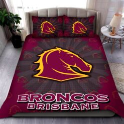 Auspiritmerch Brisbane Broncos Personalized Bedding Set Gift For fans