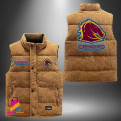 Auspiritmerch Brisbane Broncos Personalized Style Sleeveless Puffer Jacket Gift For Fans