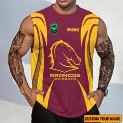 Auspiritmerch Brisbane Broncos Personalized Tank Top Gift For Fans