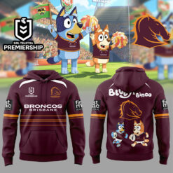 Auspiritmerch Brisbane Broncos x Bluey and Bingo Hoodie