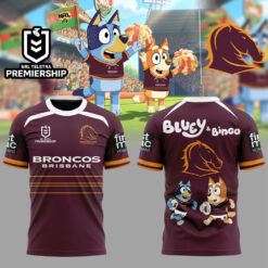 Auspiritmerch Brisbane Broncos x Bluey and Bingo Shirt