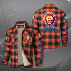 Auspiritmerch Brisbane Lions Fleece Thermal Cotton Jacket Gift For Fans