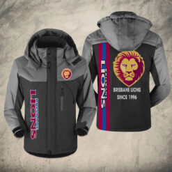 Auspiritmerch Brisbane Lions Parka Windbreaker Jacket Gift For fans
