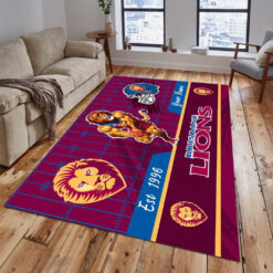 Auspiritmerch Brisbane Lions Personalized Fashion Carpet Rug Gift For Fans
