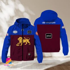 Auspiritmerch Brisbane Lions Sports Windbreaker Jacket For Fans