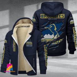 Auspiritmerch Brumbies Personalized Hooded Fleece Thermal Cotton Jacket Gift For Fans