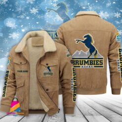 Auspiritmerch Brumbies Personalized Style Fleece Thermal Cotton Jacket