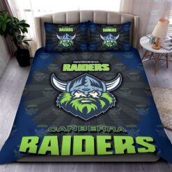 Auspiritmerch Canberra Raiders Personalized Bedding Set Gift For fans
