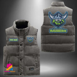 Auspiritmerch Canberra Raiders Personalized Style Sleeveless Puffer Jacket Gift For Fans