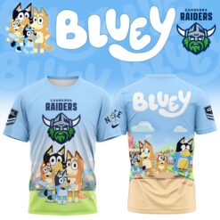 Auspiritmerch Canberra Raiders x Bluey T Shirt Gift For Fans