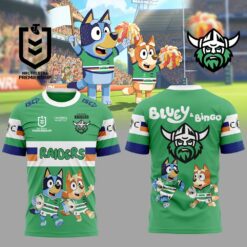 Auspiritmerch Canberra Raiders x Bluey and Bingo Shirt V2