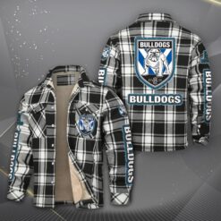 Auspiritmerch Canterbury-Bankstown Bulldogs Fleece Thermal Cotton Jacket Gift For Fans