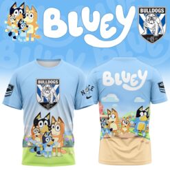 Auspiritmerch Canterbury-Bankstown Bulldogs x Bluey T Shirt Gift For Fans