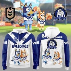 Auspiritmerch Canterbury Bulldogs x Bluey and Bingo Hoodie V2
