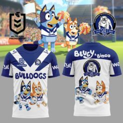Auspiritmerch Canterbury Bulldogs x Bluey and Bingo Shirt V2