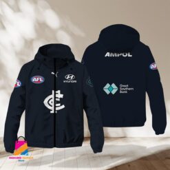Auspiritmerch Carlton Football Sports Windbreaker Jacket For Fans