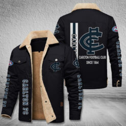 Auspiritmerch Carlton Style Fleece Thermal Cotton Jacket