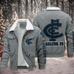 Auspiritmerch Carlton Style Fleece Thermal Cotton Jacket