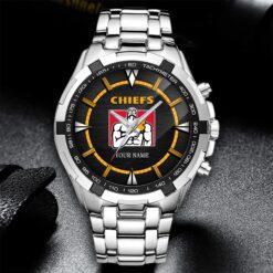 Auspiritmerch Chiefs Personalized Style Alloy Men Quartz Watch Gift For Fans