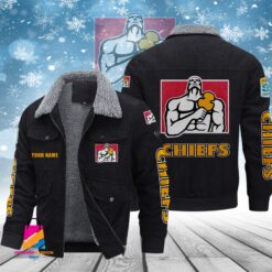 Auspiritmerch Chiefs Personalized Style Fleece Thermal Cotton Jacket