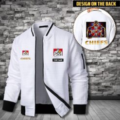 Auspiritmerch Chiefs Personalized Zip Bomber Jacket For Fans
