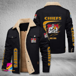 Auspiritmerch Chiefs Style Fleece Thermal Cotton Jacket