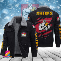 Auspiritmerch Chiefs Style Fleece Thermal Cotton Jacket