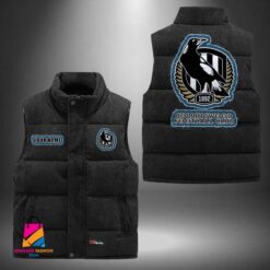 Auspiritmerch Collingwood Football Personalized Style Sleeveless Puffer Jacket Gift For Fans