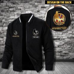 Auspiritmerch Collingwood Personalized Zip Bomber Jacket For Fans