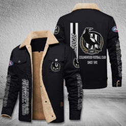 Auspiritmerch Collingwood Style Fleece Thermal Cotton Jacket