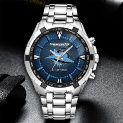 Auspiritmerch Cronulla-Sutherland Sharks Personalized Style Alloy Men Quartz Watch Gift For Fans