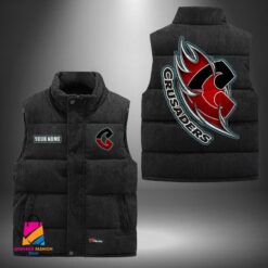 Auspiritmerch Crusaders Personalized Style Sleeveless Puffer Jacket Gift For Fans