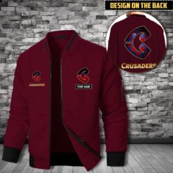 Auspiritmerch Crusaders Personalized Zip Bomber Jacket For Fans