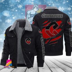 Auspiritmerch Crusaders Style Fleece Thermal Cotton Jacket