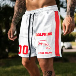 Auspiritmerch Dolphins Custom Name And Number Short Pants Gift For Fans