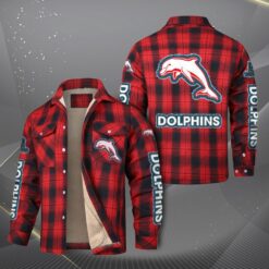Auspiritmerch Dolphins Fleece Thermal Cotton Jacket Gift For Fans