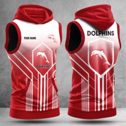 Auspiritmerch Dolphins Hooded Tank Top Gift For Fans
