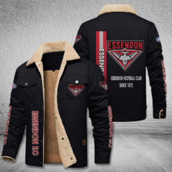 Auspiritmerch Essendon Style Fleece Thermal Cotton Jacket
