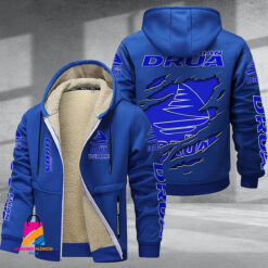 Auspiritmerch Fijian Drua Personalized Hooded Fleece Thermal Cotton Jacket Gift For Fans
