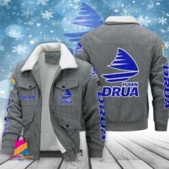 Auspiritmerch Fijian Drua Personalized Style Fleece Thermal Cotton Jacket