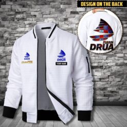 Auspiritmerch Fijian Drua Personalized Zip Bomber Jacket For Fans