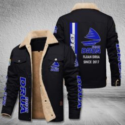 Auspiritmerch Fijian Drua Style Fleece Thermal Cotton Jacket