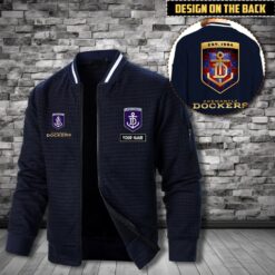 Auspiritmerch Fremantle Personalized Zip Bomber Jacket For Fans