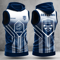 Auspiritmerch Geelong Cats Hooded Tank Top Gift For Fans