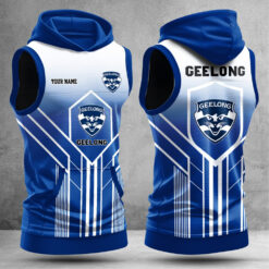 Auspiritmerch Geelong Cats Hooded Tank Top Gift For Fans