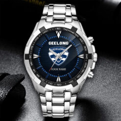 Auspiritmerch Geelong Cats Personalized Style Alloy Men Quartz Watch Gift For Fans