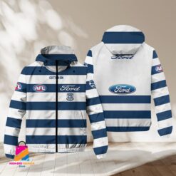 Auspiritmerch Geelong Football Sports Windbreaker Jacket For Fans