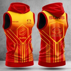 Auspiritmerch Gold Coast Suns Hooded Tank Top Gift For Fans