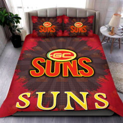 Auspiritmerch Gold Coast Suns Personalized Bedding Set Gift For fans